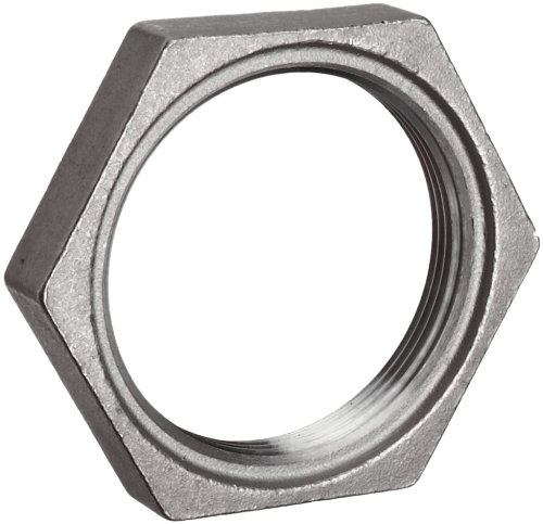 Product Cover Stainless Steel 304 Cast Pipe Fitting, Hex Locknut, MSS SP-114, 1/2