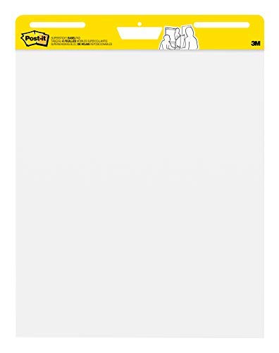 Product Cover Post-it Super Sticky Easel Pad, 25 x 30 Inches, 30 Sheets/Pad, 1 Pad (559SS), Large White Premium Self Stick Flip Chart Paper, Super Sticking Power