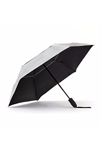 Product Cover UV Travel Sun Umbrella Lightweight UPF 50 Auto Open Close Compact Silver Vent Wind Resistant Travel Friendly