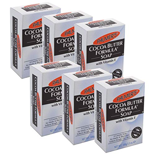 Product Cover Palmer's Cocoa Butter Formula with Vitamin E, Daily Skin Therapy Cream Soap 3.5 oz (Pack of 6)