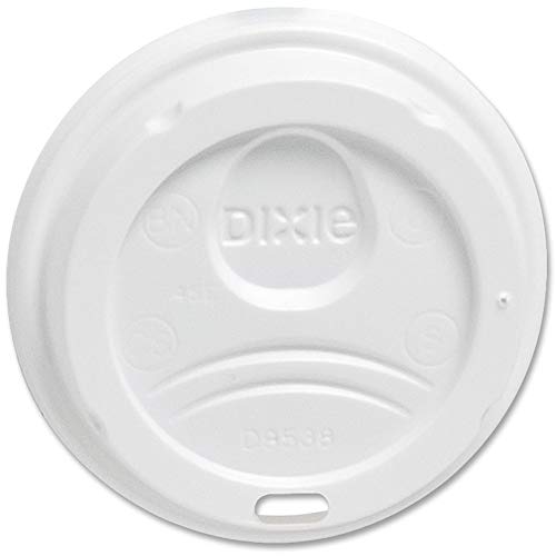Product Cover DXE9538DXPK - Dixie WiseSize, Fits 8 Ounce Hot Drink Cups, White, 100 Lids