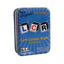 Product Cover LCR® Left Center RightTM Dice Game - Blue Tin