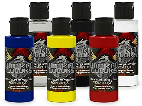 Product Cover Wicked Colors W101-00 2-Ounce Wicked Primary Set Airbrush
