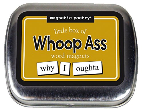 Product Cover Magnetic Poetry - Little Box of Whoop Ass Kit - Words for Refrigerator - Write Poems and Letters on The Fridge - Made in The USA