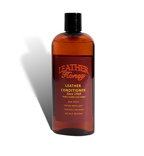Product Cover Leather Honey Leather Conditioner, Best Leather Conditioner Since 1968. For Use on Leather Apparel, Furniture, Auto Interiors, Shoes, Bags and Accessories. Non-Toxic and Made in the USA!