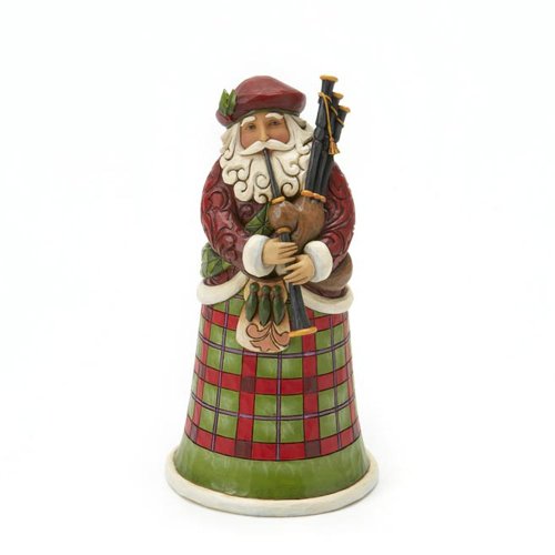 Product Cover Enesco INJim Jim Shore Heartwood Creek Scottish Santa Figurine 6.75 in