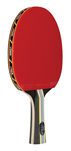 Product Cover STIGA Tournament-Quality Titan Table Tennis Racket with Crystal Technology to Harden Blade for Increased Speed, 2mm Sponge and Concave Italian Composite Handle