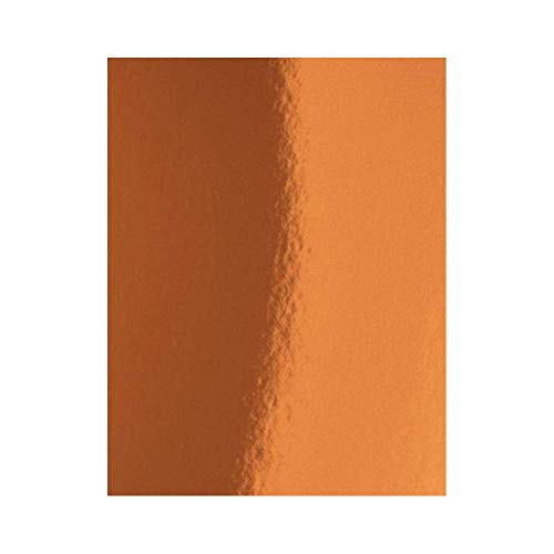 Product Cover Hygloss Products Mirror Board Sheets - Reflective, Shiny Poster Board - 8-1/2 x 11 Inches, Copper, 5 Pack