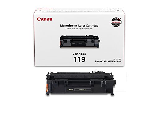 Product Cover Canon Genuine Toner, Cartridge 119 Black (3479B001), 1 Pack, for Canon imageCLASS MF5800 /5900 / 6100 Series, MF410 Series, LBP6300 / 6600 Series, LBP250 Series Laser Printers