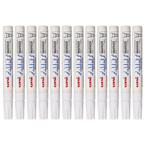 Product Cover uni Paint Marker Bullet Tip Medium Point Px20 Line Width 2.2-2.8mm White Ref 9001927 [Pack 12]