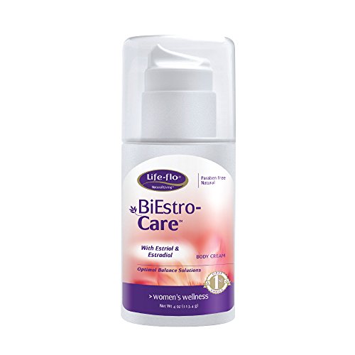 Product Cover Life-Flo BiEstro-Care | Estrogen Cream w/Estriol USP & Estradiol USP | Physician-Developed Cream for Optimal Balance | 4-oz Pump