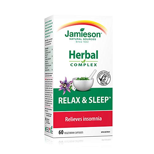 Product Cover Jamieson Relax And Sleep Food Supplement 60 Capsules