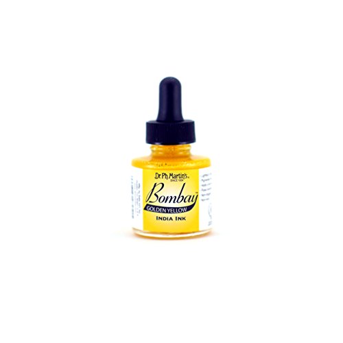 Product Cover Dr. Ph. Martin's Bombay India Ink, 1.0 oz, Golden Yellow