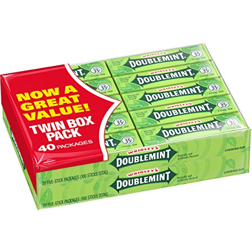 Product Cover Wrigley's Doublemint Chewing Gum, 5-count (40 Packs)