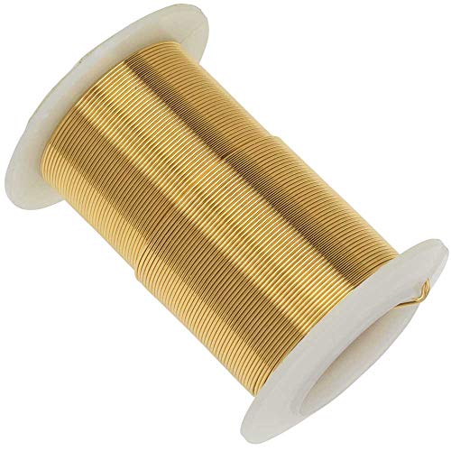 Product Cover Tarnish Resistant Craft Wire 22 Gauge, Gold Color