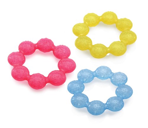 Product Cover Nuby IcyBite Soother Ring Teether, Colors May Vary