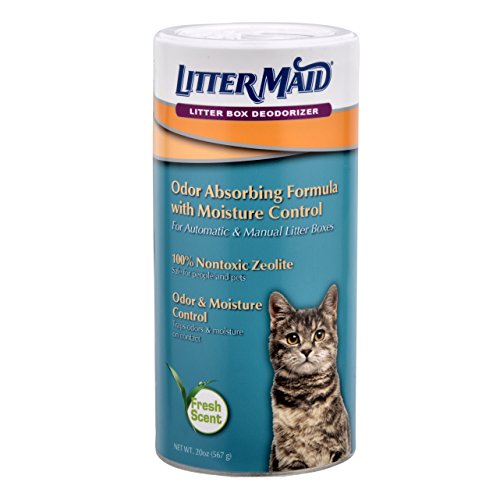 Product Cover LitterMaid Natural Zeolite Litter Box Deodorizer Non Toxic Mineral - LMD200, Blue/Green