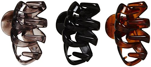 Product Cover Scunci Octopus Jaw Clips | Assorted Colors | 3-Pieces per Pack (1-Pack)