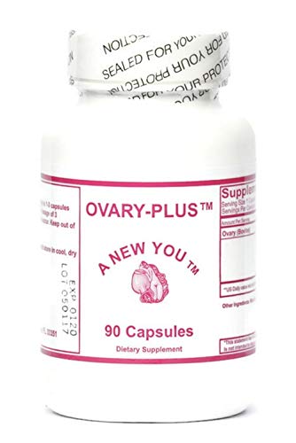 Product Cover Ovary Plus Feminizing Pills For Crossdressing, Transgender. Pure Bovine Ovary Glandular 90 Count