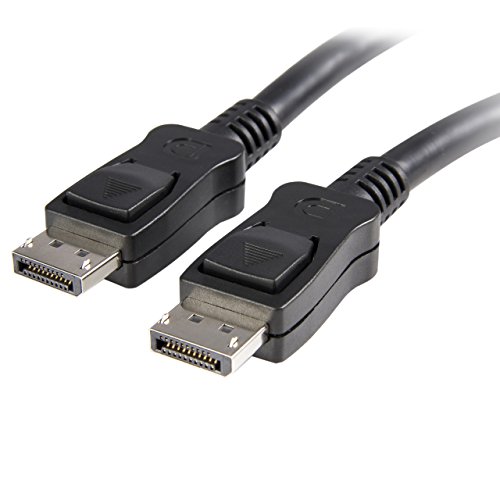 Product Cover StarTech.com DisplayPort Cable - 1 ft - with Latches - Short DP Cable - 4K DisplayPort to DisplayPort Cable - DisplayPort 1.2 Cable (DISPLPORT1L)