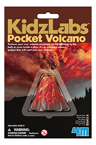 Product Cover 4M Kidzlabs Pocket Volcano, DIY Chemistry Geology Lab Experiment - STEM Toys Educational Gift for Kids & Teens, Girls & Boys