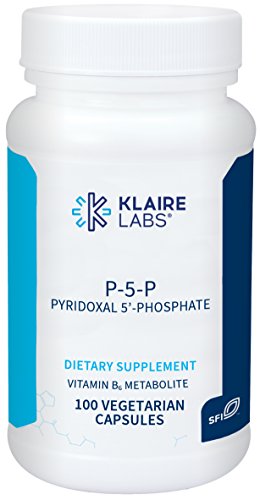 Product Cover Klaire Labs P-5-P - 30 Milligrams of Bioactive Vitamin B6 Pyridoxal-5-Phosphate for Metabolic & Liver Support, Hypoallergenic (100 Capsules)