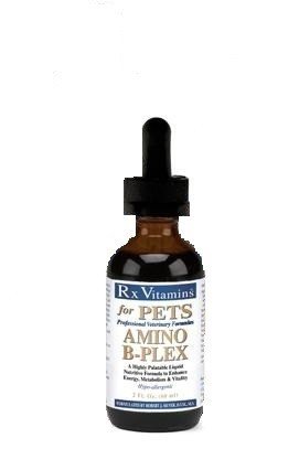 Product Cover Rx Vitamins for Pets Amino B-Plex for Dogs & Cats - Healthy Nutrients Enhance Energy Metabolism & Vitality - Bacon Flavor 4 fl. oz.