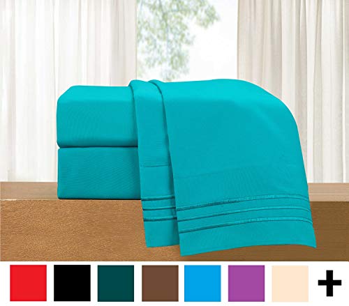 Product Cover Luxury 4-Piece Bed Sheet Set - Luxury Bedding 1500 Thread Count Egyptian Quality - Wrinkle and Fade Resistant Hypoallergenic Cool & Breathable, Easy Elastic Fitted