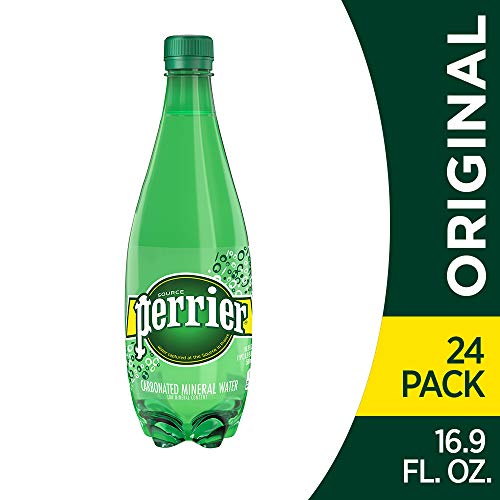 Product Cover Perrier Carbonated Mineral Water, 16.9 Fl Oz (24 Pack) Plastic Bottles