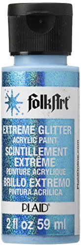 Product Cover FolkArt Extreme Glitter Acrylic Paint in Assorted Colors (2 oz), 2790, Turquoise