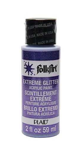 Product Cover FolkArt Extreme Glitter Acrylic Paint in Assorted Colors (2 oz), 2791, Purple
