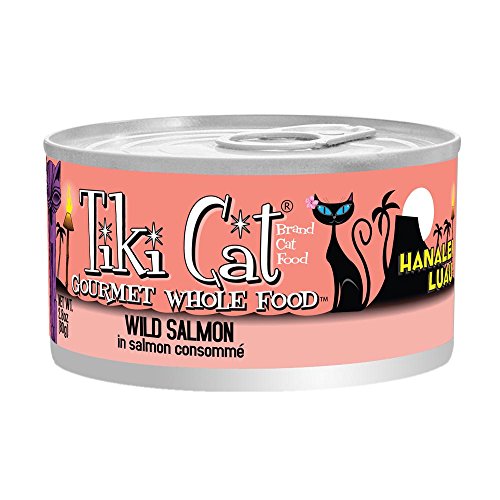 Product Cover Tiki Cat Hanalei Luau Wild Salmon In Salmon Consomme Canned Cat Food, 12 Cans 2.8 Oz