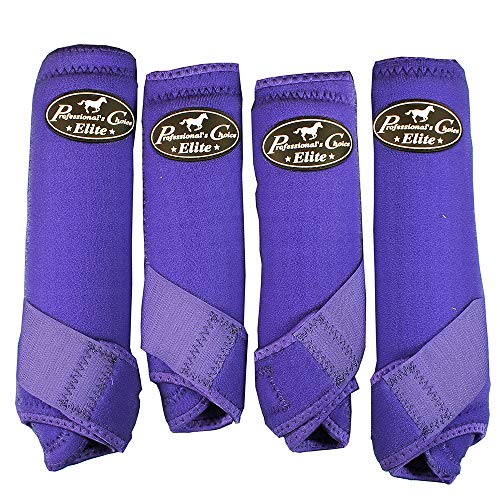 Product Cover Professionals Choice Equine Sports Medicine Ventech Elite Leg Boot Value Pack, Set of 4 (Medium, Purple)