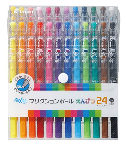 Product Cover Pilot FriXion Pencil, 0.7mm Ballpoint Pen, 24 Colors Set, (LFP-312FN-24C)