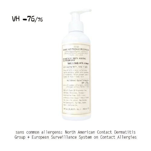Product Cover VMV Hypoallergenics Essence Skin-Saving Super Wash Hair and Body Milk Shampoo, 16.9 Ounce