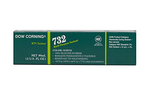 Product Cover Dow Corning 3140717 732 White Multi-Purpose Sealant, -60 to 180 Degree C, 90 mL