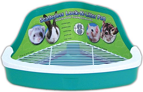 Product Cover Ware Manufacturing Plastic Scatterless Lock-N-Litter Small Pet Pan (Colors May Vary)