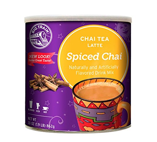 Product Cover Big Train Spiced Chai Tea Latte, 1.9 Lb (1 Count), Powdered Instant Chai Tea Latte Mix, Spiced Black Tea with Milk, For Home, Café, Coffee Shop, Restaurant Use