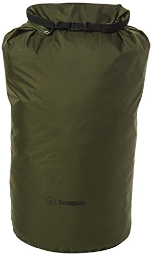 Product Cover Snugpak Dri-Sak, Waterproof Storage Bag with Roll and Clip Seal, Medium, Olive