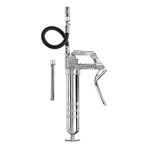 Product Cover Legacy Workforce Mini Grease Gun, for 3 oz. Cartridges, 12 in. Flexible Extension, 4 in. Rigid Extension - L1305