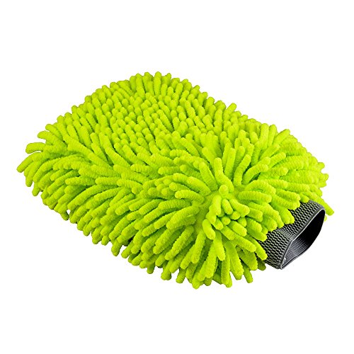 Product Cover Chemical Guys MIC_493 Chenille Microfiber Premium Scratch-Free Wash Mitt, Lime Green