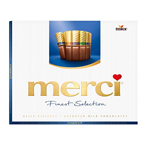 Product Cover Merci Finest Assortment of European Milk Chocolates 8.8 Ounce Box,20 pieces