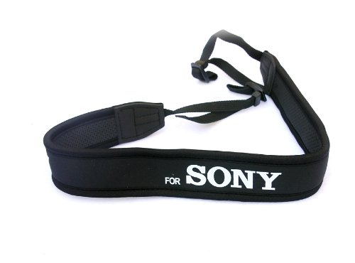 Product Cover Fotasy Professional Neoprene Neck Strap for Sony Cameras, Camera Neck Strap for Sony DSLR A900 A850 A800 A99 A99 II A77 II A77 A68 A65 A58 A57 A55 A37 A35 A33 A390 A330 A380 A450 A500 A550 A560 A580