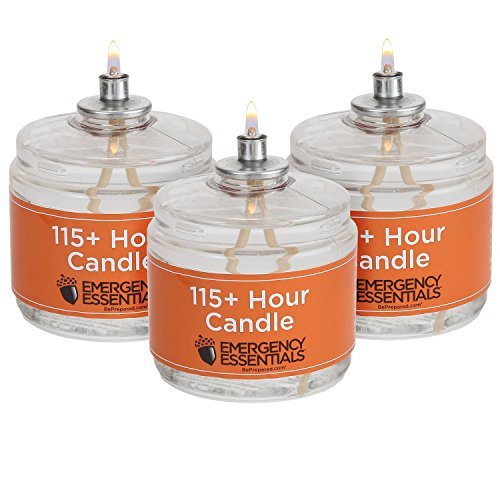 Product Cover Sterno STN-3CND Emergency Candles, 115 Hours, Clear