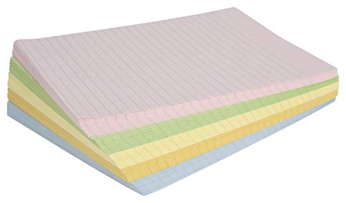 Product Cover School Smart Ruled Exhibit Paper, 8-1/2 x 11 Inches, Assorted Colors, 500 Sheets - 085454