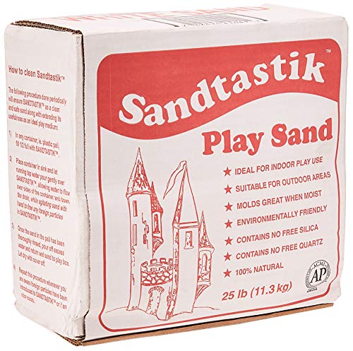 Product Cover Sandtastik Sparkling White Play Sand, 25 Pounds - 25.-LB-BOX-REG