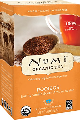 Product Cover Numi Organic Tea Rooibos, 18 Count Box of Tea Bags (Pack of 3) Herbal Teasan (Packaging May Vary)