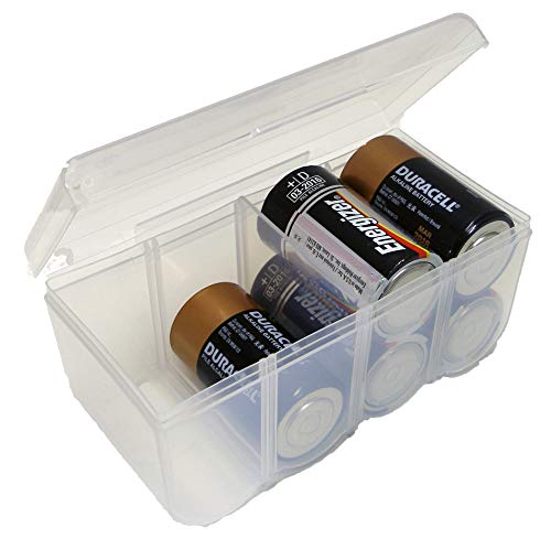 Product Cover Dial Industries B330FN Battery Organizer Case, 8 D, Clear