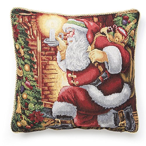 Product Cover Violet Linen Decorative Christmas Tapestry Cushion Cover, 18