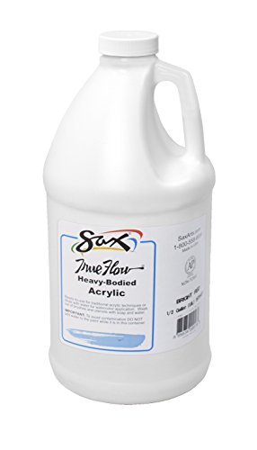 Product Cover Sax True Flow Heavy Body Acrylic Paint, 1/2 Gallon, Blockout White - 402600